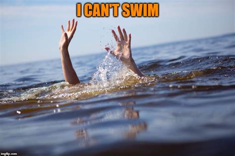 person drowning meme.